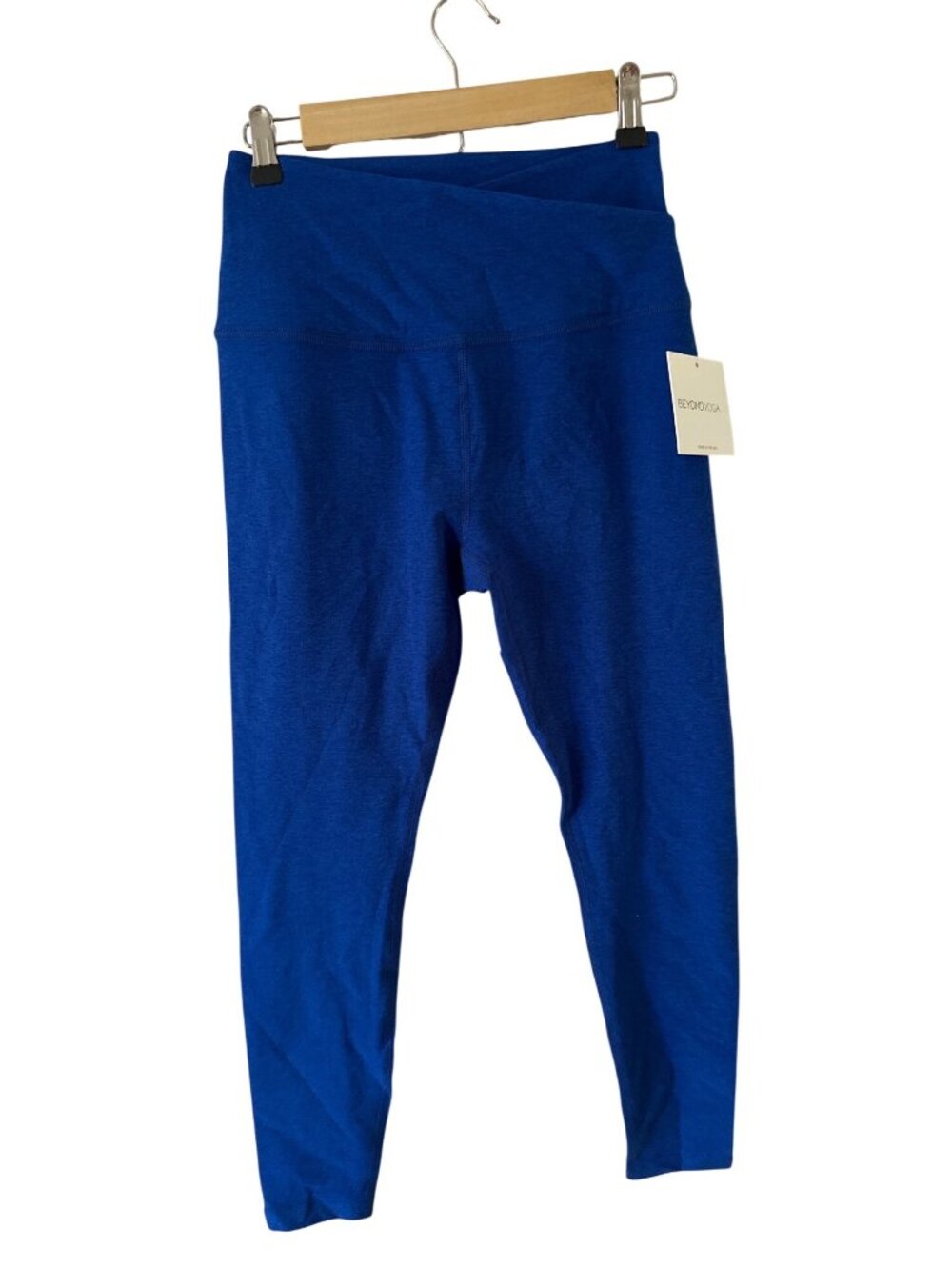 Beyond Yoga Womens High-Waisted Blue Leggings Size L Made In USA